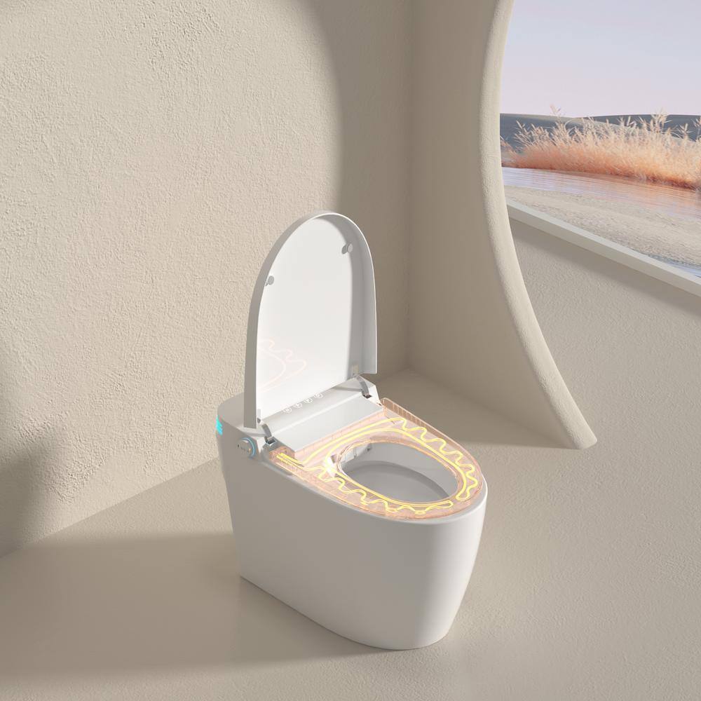 Unbranded Smart Bidet Toilet with Voice Control and Heated Seat - 1.28 GPF