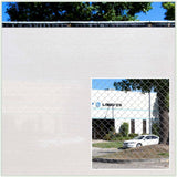 COLOURTREE 5 ft. x 25 ft. White Privacy Fence Screen Mesh Fabric Cover Windscreen with Reinforced Grommets for Garden Fence