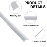 36 in. x 1-3/5 in. x 1/8 in. Composite FRP Angle Steel Fence Post For Corner Line (4-pack)