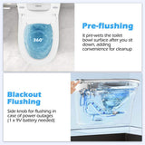 Costway Smart Elongated Bidet Toilet with 4-Level Heating & Auto Functions