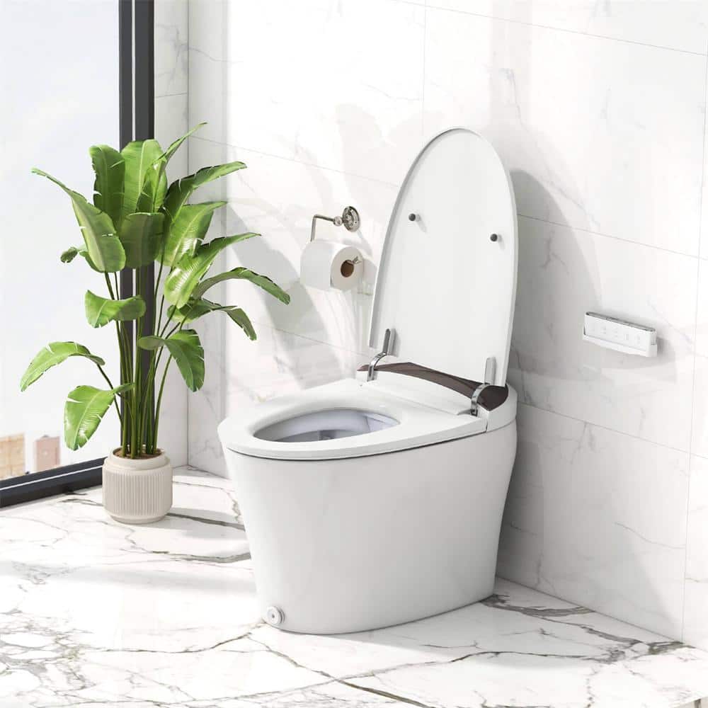 Costway Smart Toilet Round Bidet with 1000 Gram MaP Flushing Score