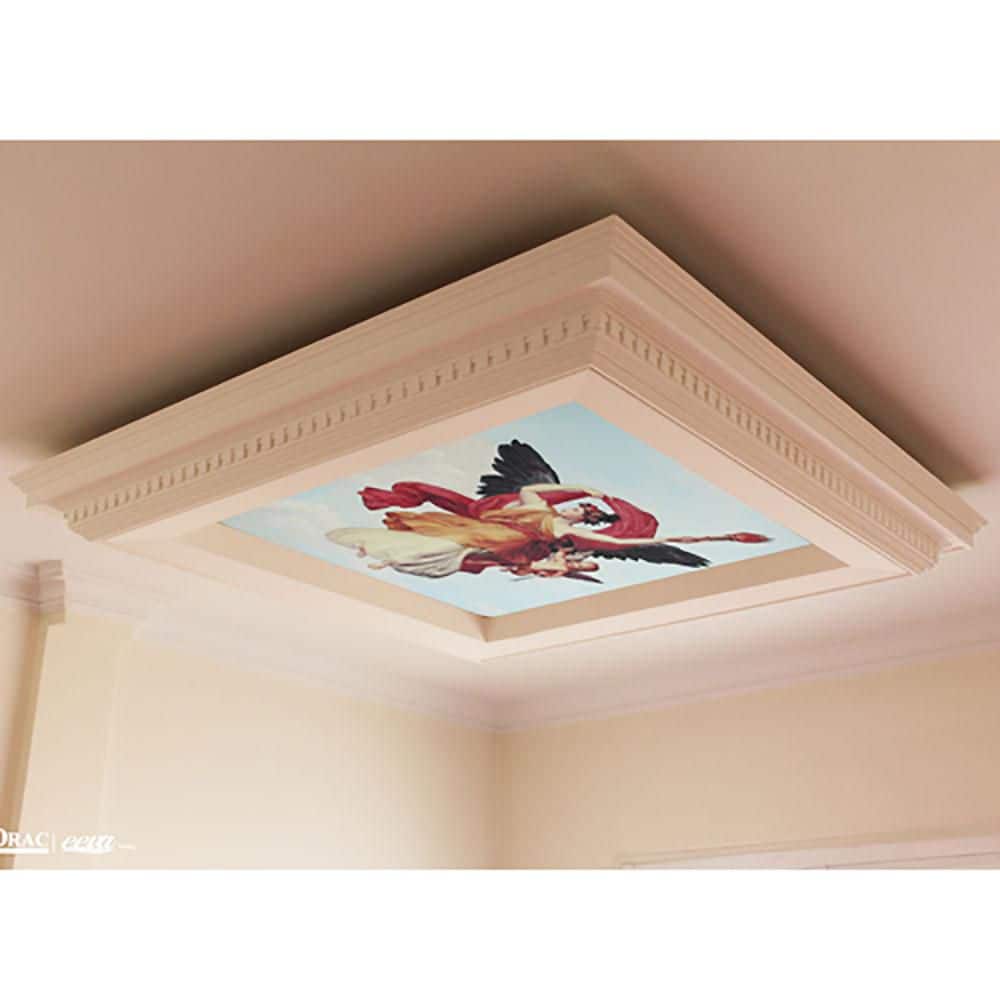 ORAC DECOR 4-3/8 in. x 2-3/4 in. x 78-3/4 in. Primed White Plain Polyurethane Crown Moulding
