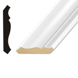 Unbranded Pro Pack LWM 49 5/8 in. x 3-5/8 in. x 12 ft. Primed MDF Crown Molding (5-Pack)