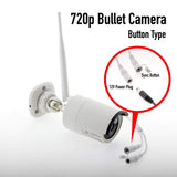 Crystal Vision Wireless 720P Outdoor Bullet Security Camera Add-On/Replacement (Button Type)