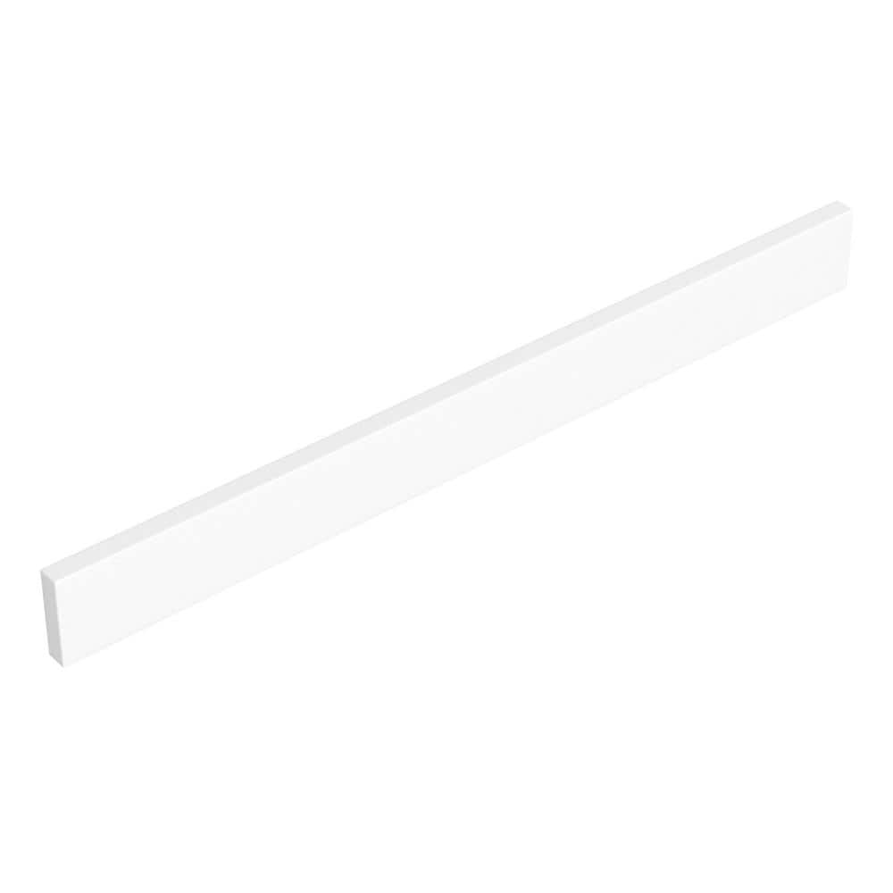 Wyndham Collection 30 in. Cultured Marble Backsplash in White | Durable & Stylish Vanity Accessory