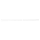 Wyndham Collection 84 in. Cultured Marble Backsplash in White