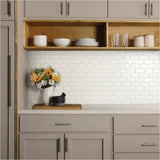 Marazzi LuxeCraft 12 in. x 12 in. x 6.35 mm White Brick Joint Ceramic Mosaic Tile (0.83 sq. ft. / piece)