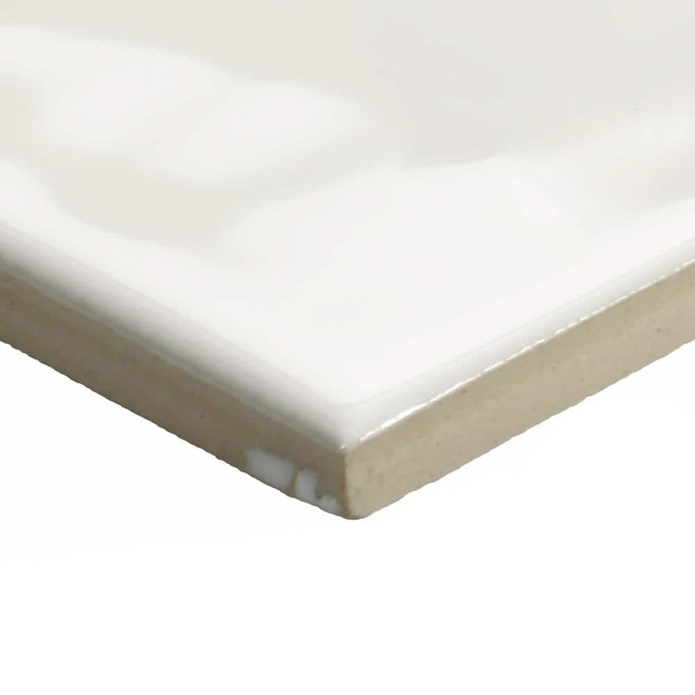 Marazzi LuxeCraft White 3 in. x 12 in. Glazed Ceramic Wall Tile (12 sq. ft. / case)