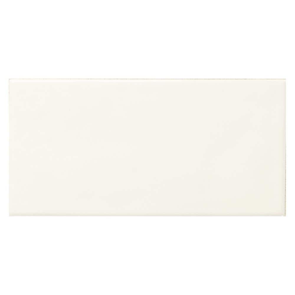 Marazzi LuxeCraft White 4 in. x 8 in. Glazed Ceramic Subway Wall Tile (10.5 sq. ft. / case)