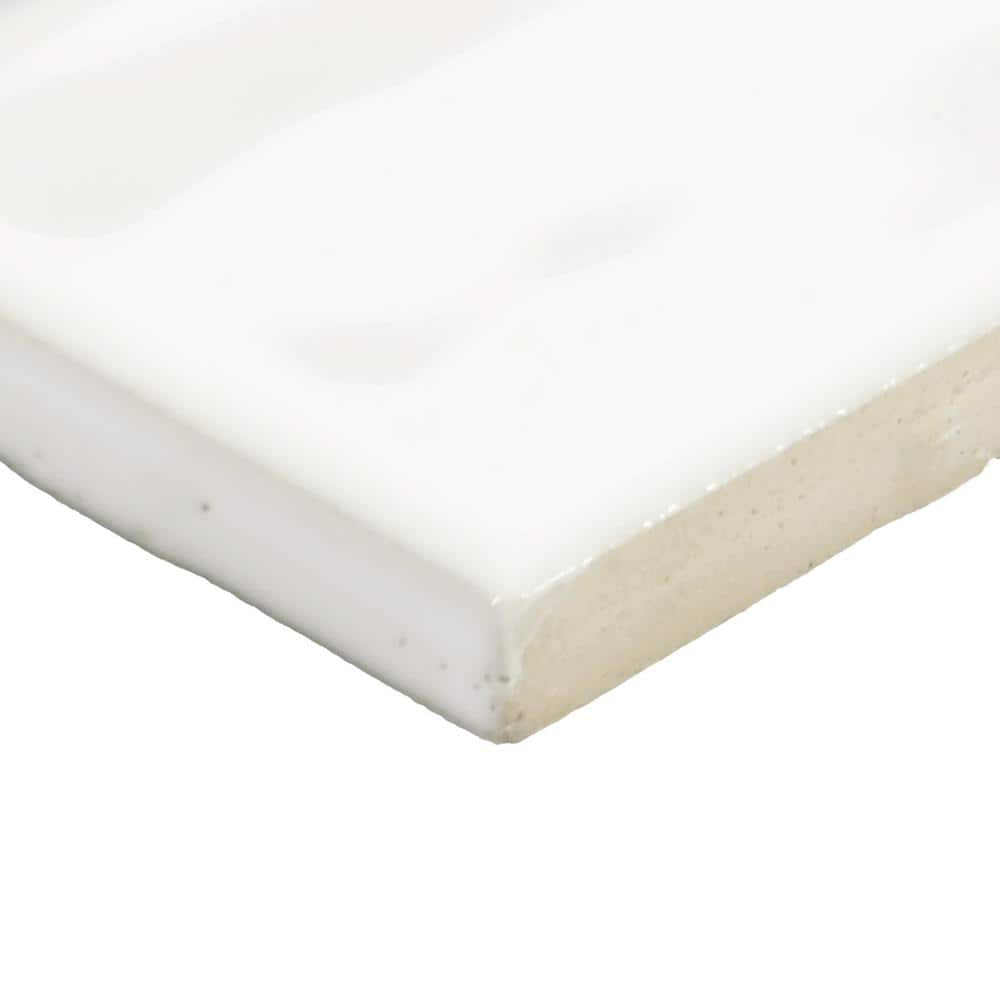 LuxeCraft White 2 in. x 8 in. Glazed Ceramic Subway Wall Tile (10.16 sq. ft./case)