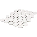 Daltile Restore White 10 in. x 13 in. Glazed Porcelain Jumbo Penny Round Mosaic Tile (9.3 sq. ft./Case)