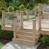 Deckorators 3/4 in. x 3/4 in. x 32 in. White Aluminum Round Classic Baluster (10-Pack)