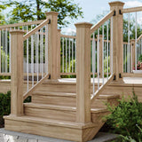 Deckorators 3/4 in. x 3/4 in. x 36 in. White Aluminum Round Classic Baluster (10-Pack)