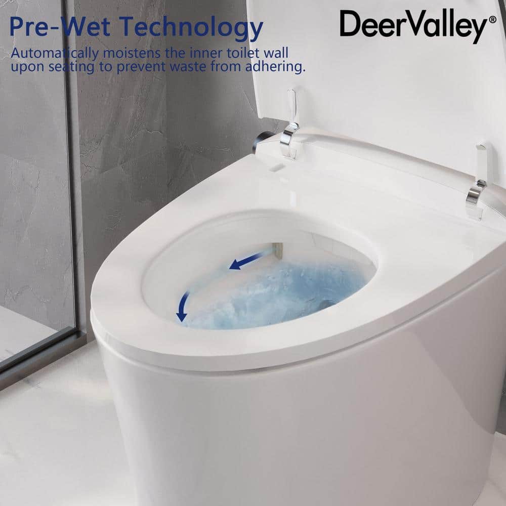 DEERVALLEY 1.28 GPF Smart 1-Piece Toilet with Heated Seat & Auto Flush