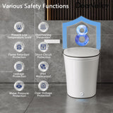 DEERVALLEY 1.28 GPF Smart Toilet Bidet with Heated Seat & UV Sterilization