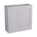 Design House Brookings Shaker 30in.W x 12in.D x 36in.H Solid Wood Assembled Wall Kitchen Cabinet in Painted White w\ Soft Close Doors