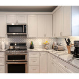 Design House Brookings Solid Wood Assembled Shaker 24 in. x 12 in. x 12 in. 2 Door Bridge Wall Kitchen Cabinet W2412 in White