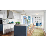 Design House Brookings Solid Wood Assembled Shaker 18 in. x 34.5 in. x 24 in. 3 Drawer Base Kitchen Cabinet 3DB18 in White