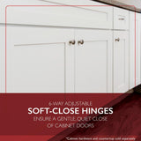 Design House Brookings Solid Wood Assembled Shaker 42 in. x 34.5 in. x 24 in. 2 Door Sink Base Kitchen Cabinet SB42 in White