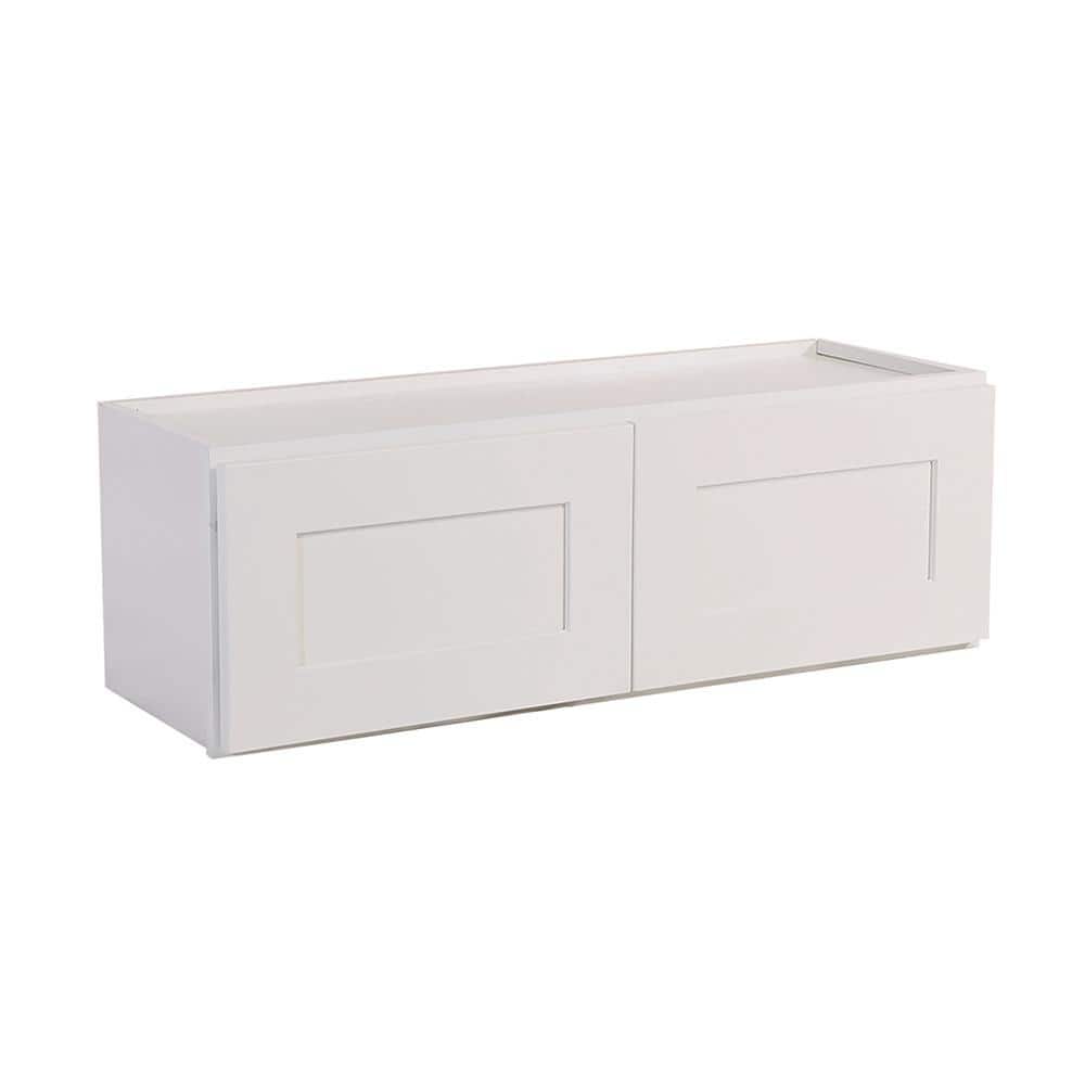 Design House Brookings Solid Wood Assembled Shaker 30 in. x 18 in. x 12 in. 2 Door Wall Kitchen Cabinet W3018 in White