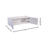 Design House Brookings Solid Wood Assembled Shaker 30 in. x 18 in. x 12 in. 2 Door Wall Kitchen Cabinet W3018 in White