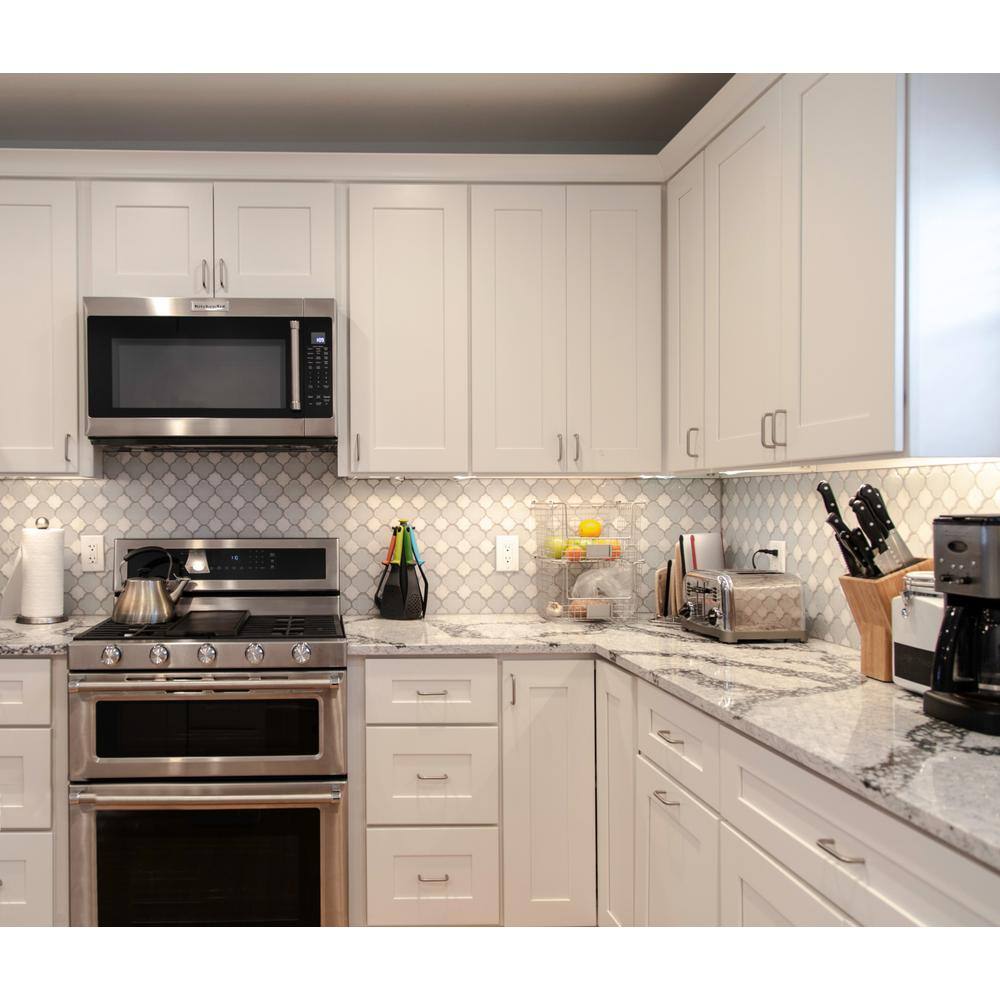 Design House Brookings Solid Wood Assembled Shaker 15 in. x 30 in. x 12 in. 1 Door Wall Kitchen Cabinet W1530 in White