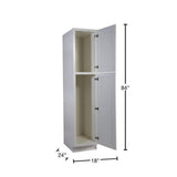 Design House Brookings Solid Wood Assembled Shaker 18 in. x 84 in. x 24 in. 2 Door Pantry/Utility Kitchen Cabinet UC1884 in White