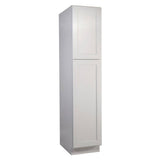 Design House Brookings Solid Wood Assembled Shaker 18 in. x 84 in. x 24 in. 2 Door Pantry/Utility Kitchen Cabinet UC1884 in White