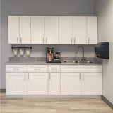 Design House Brookings Plywood Ready to Assemble Shaker 9x34.5x24 in. 1-Door 1-Drawer Base Kitchen Cabinet in White