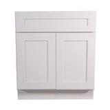 Design House Brookings Plywood Ready to Assemble Shaker 33x34.5x24 in. 2-Door 1-Drawer Base Kitchen Cabinet in White
