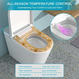 Dimakai Elongated Heated Seat Bidet Toilet with Foot Sensor Flush