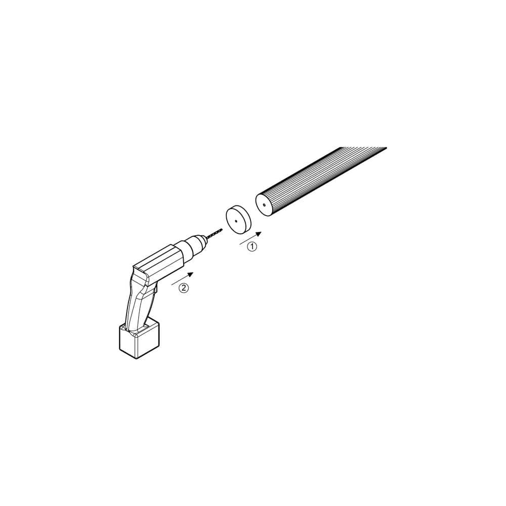 Dolle Prova PA21 Plastic End Cap Drilling Template