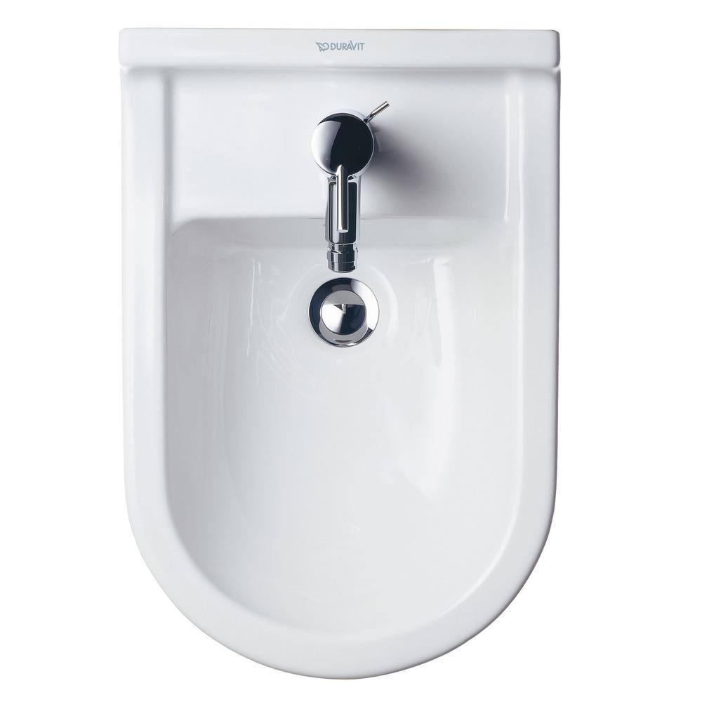 Duravit Starck Round 3 Wall-Mounted Bidet in White - Premium Design and Functionality