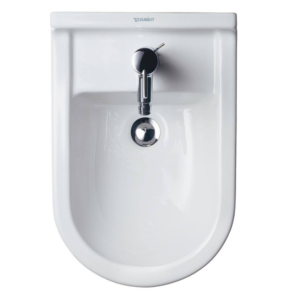 Duravit Starck Round 3 Wall-Mounted Bidet in White - Premium Design and Functionality