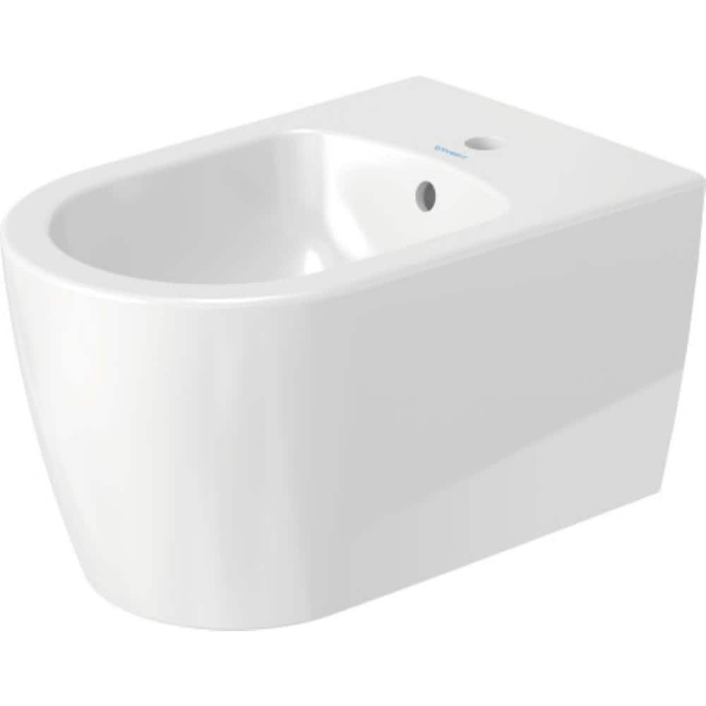 Duravit ME by Starck Wall-Mounted Bidet in White with Vertical Spray