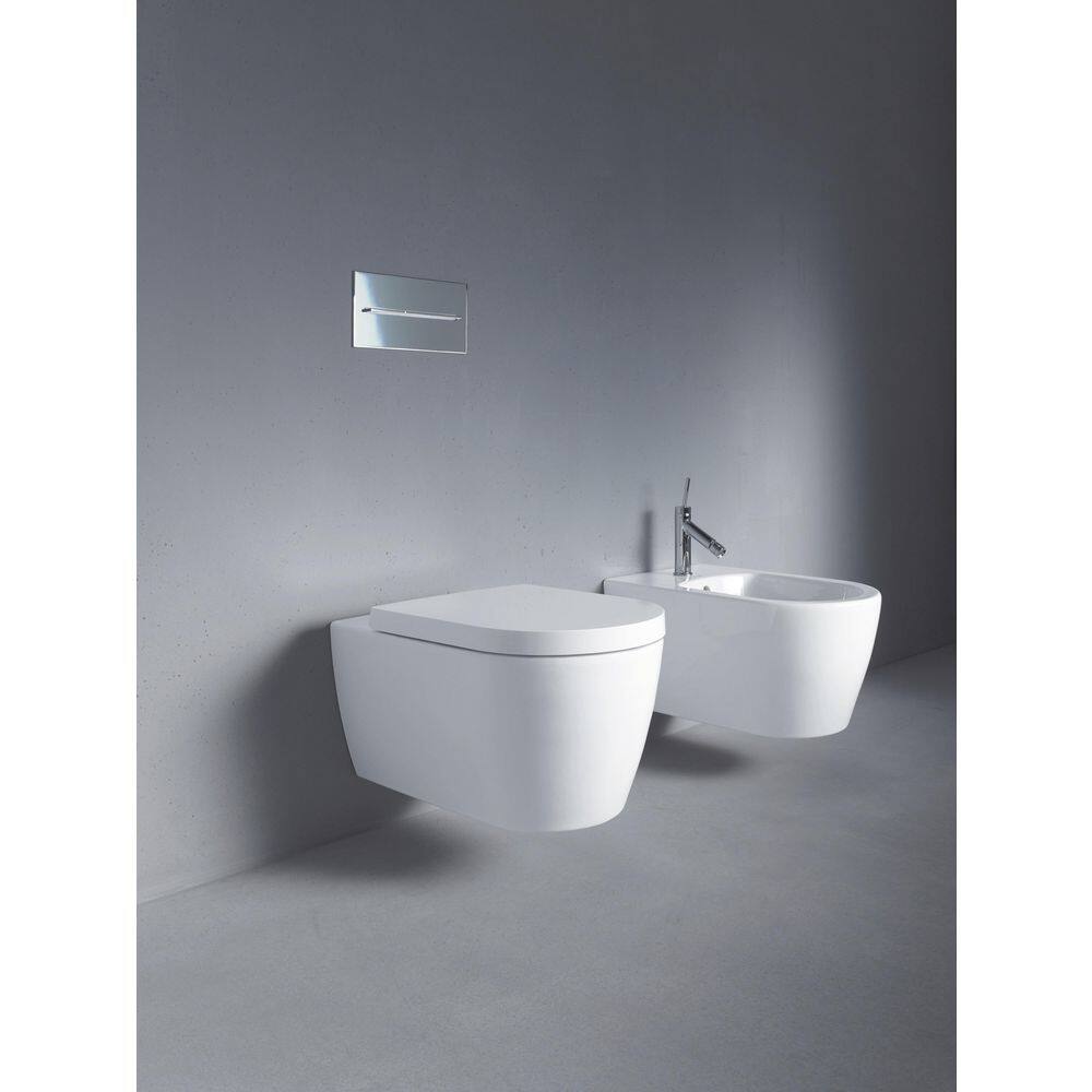 Duravit ME by Starck Wall-Mounted Bidet in White with Vertical Spray