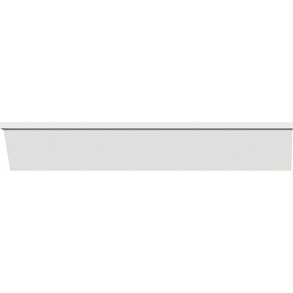 Ekena Millwork 2 in. x 5/8 in. x 96 in. Drip Cap Moulding, PVC