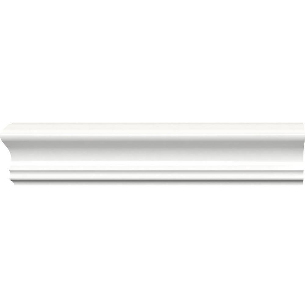 Ekena Millwork 2-5/8 in. x 3/4 in. x 96 in. Chair Rail Moulding, PVC (8-Pack)