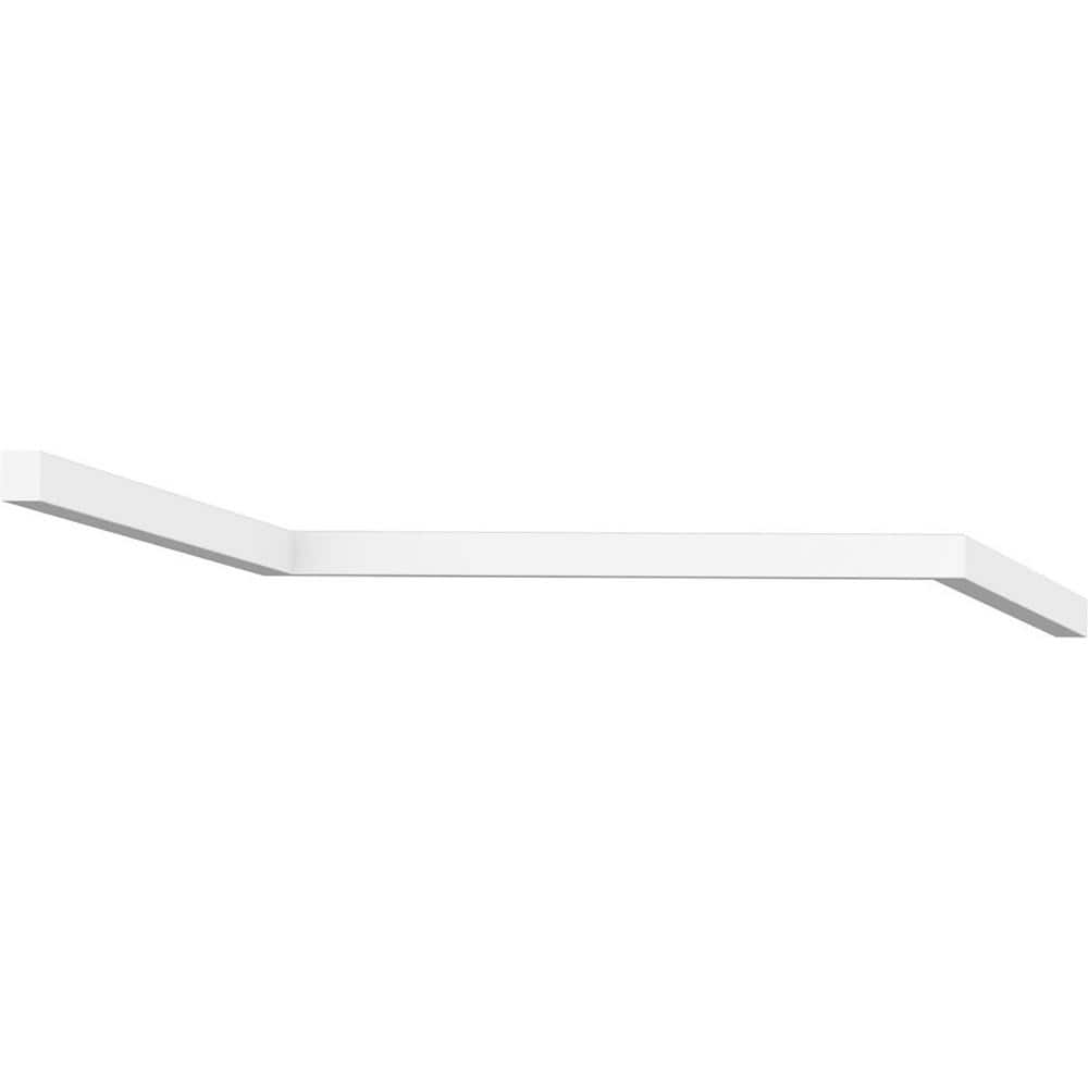 Ekena Millwork 5/8 in. x 5/8 in. x 96 in. Stop Moulding, PVC (12-Pack)