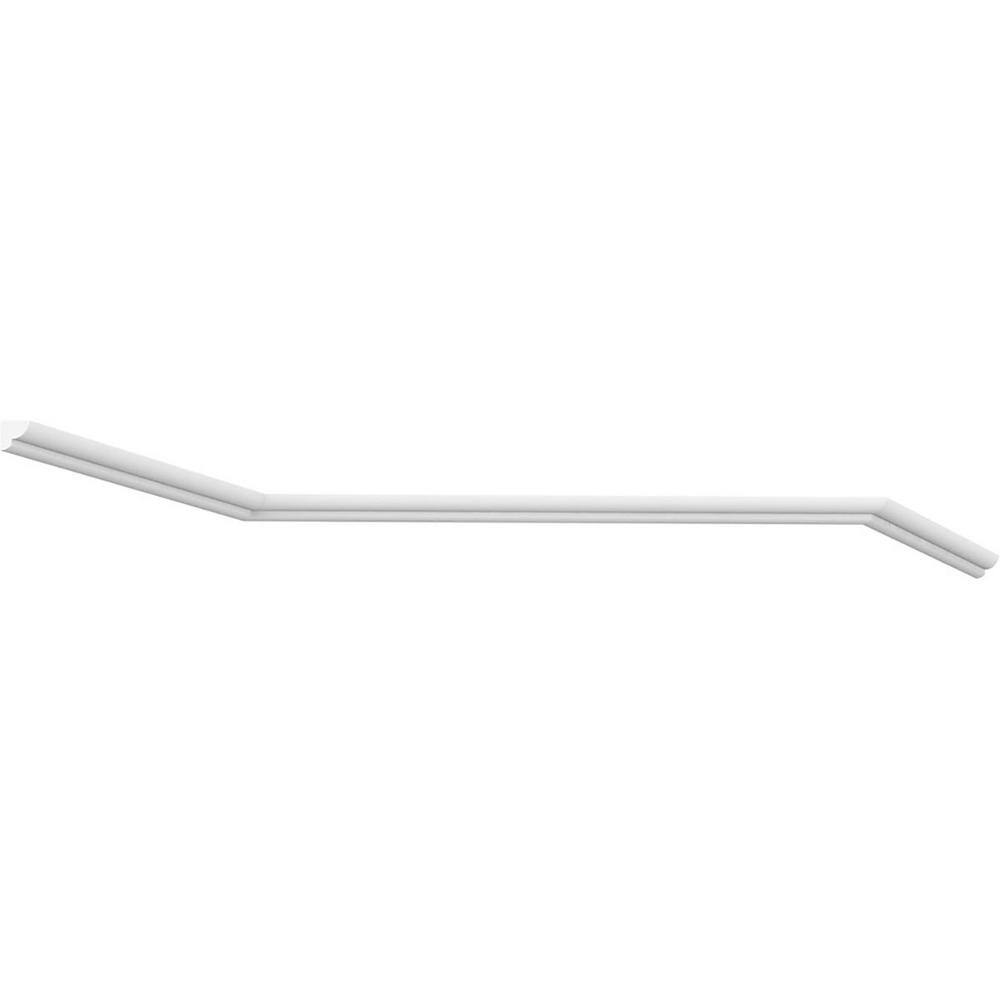 Ekena Millwork 3/8 in. x 1/2 in. x 96 in. Bead Moulding, PVC (20-Pack)
