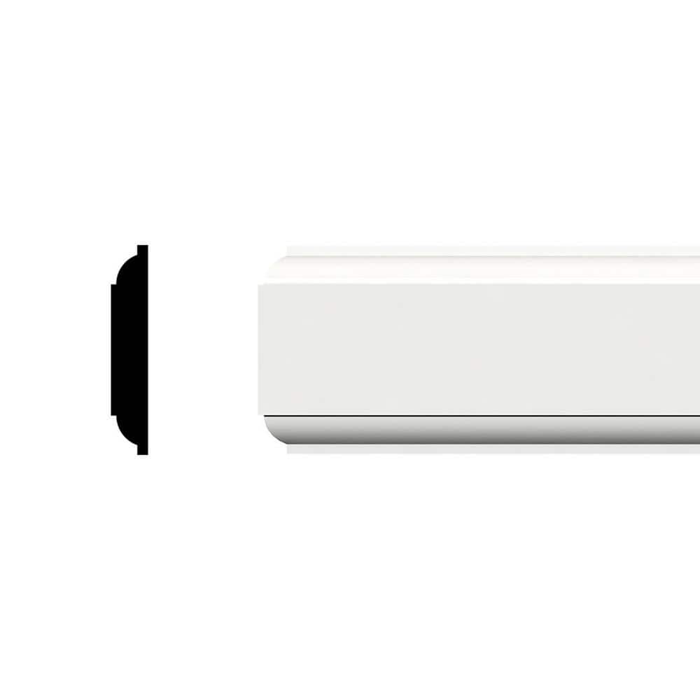 Ekena Millwork 1-1/4 in. x 1/4 in. x 96 in. Parting Bead, PVC