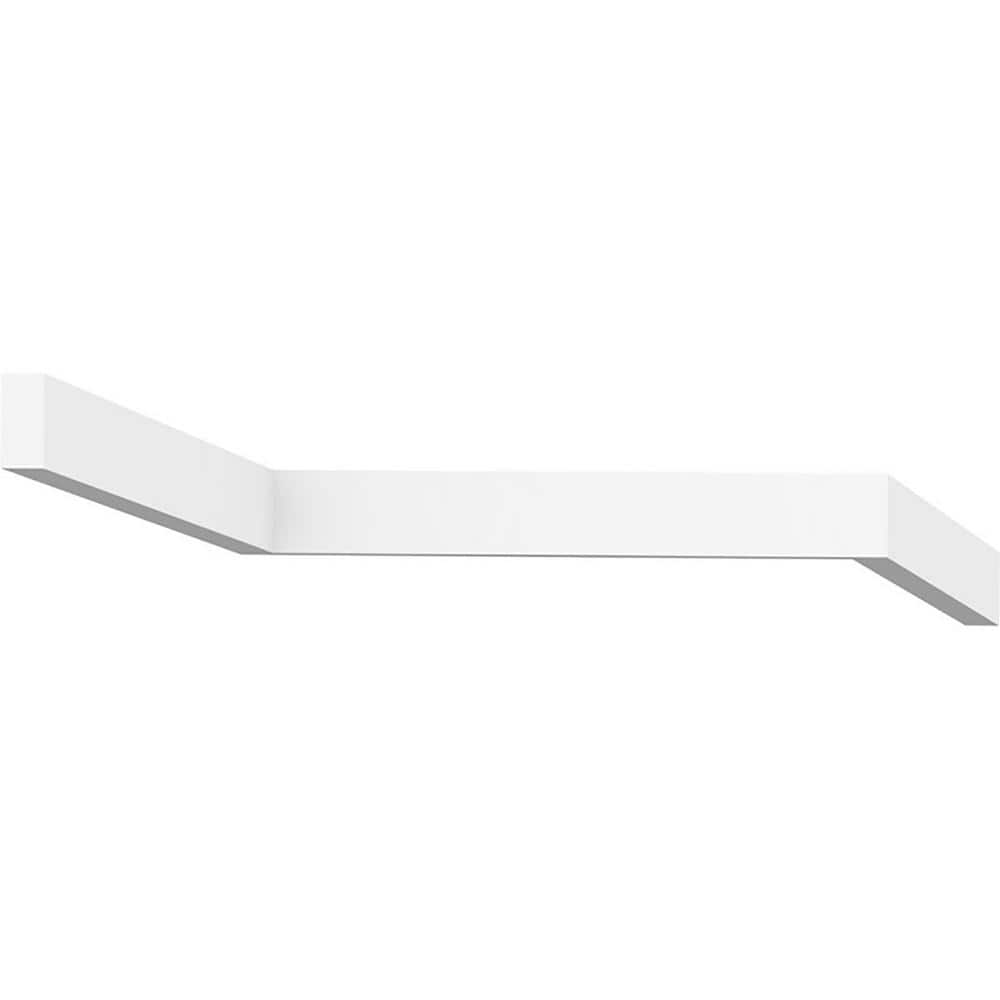 Ekena Millwork 1 in. x 3/4 in. x 96 in. Stop Moulding, PVC (8-Pack)