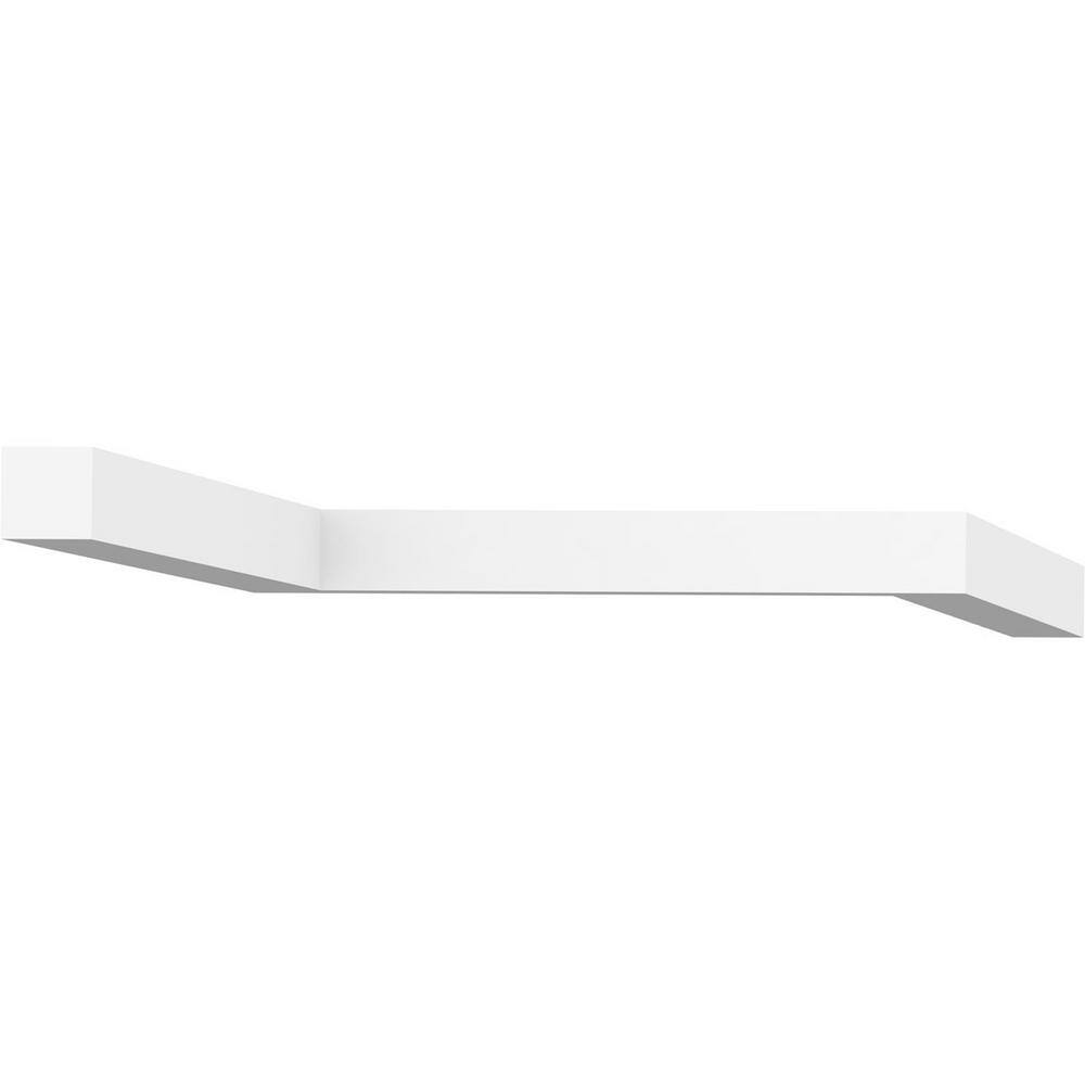 Ekena Millwork 1-1/2 in. x 1-1/2 in. x 96 in. Square Moulding, PVC (12-Pack)
