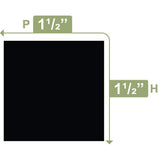 Ekena Millwork 1-1/2 in. x 1-1/2 in. x 96 in. Square Moulding, PVC (2-Pack)