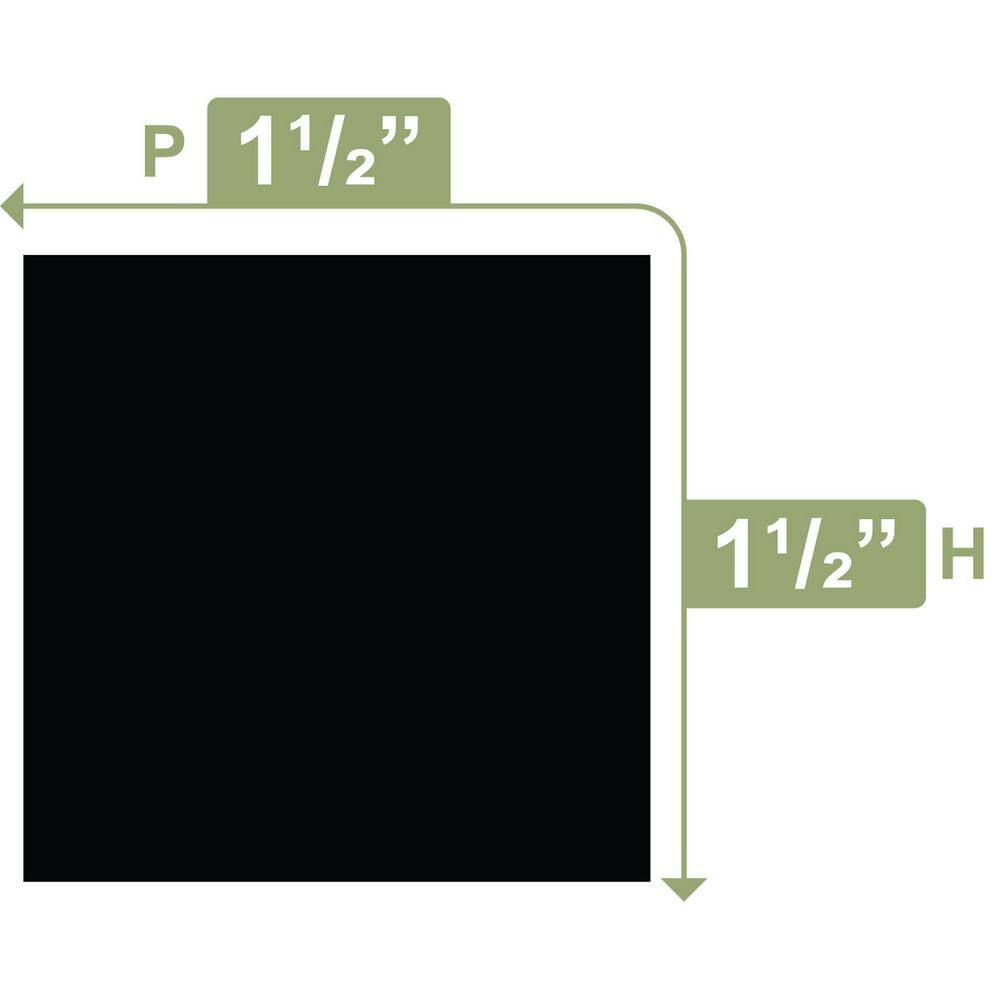 Ekena Millwork 1-1/2 in. x 1-1/2 in. x 96 in. Square Moulding, PVC (8-Pack)
