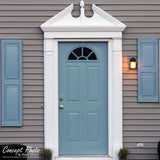 Ekena Millwork 31-3/4 in. x 1-3/4 in. x 16 in. Half Round Sunburst Pediment
