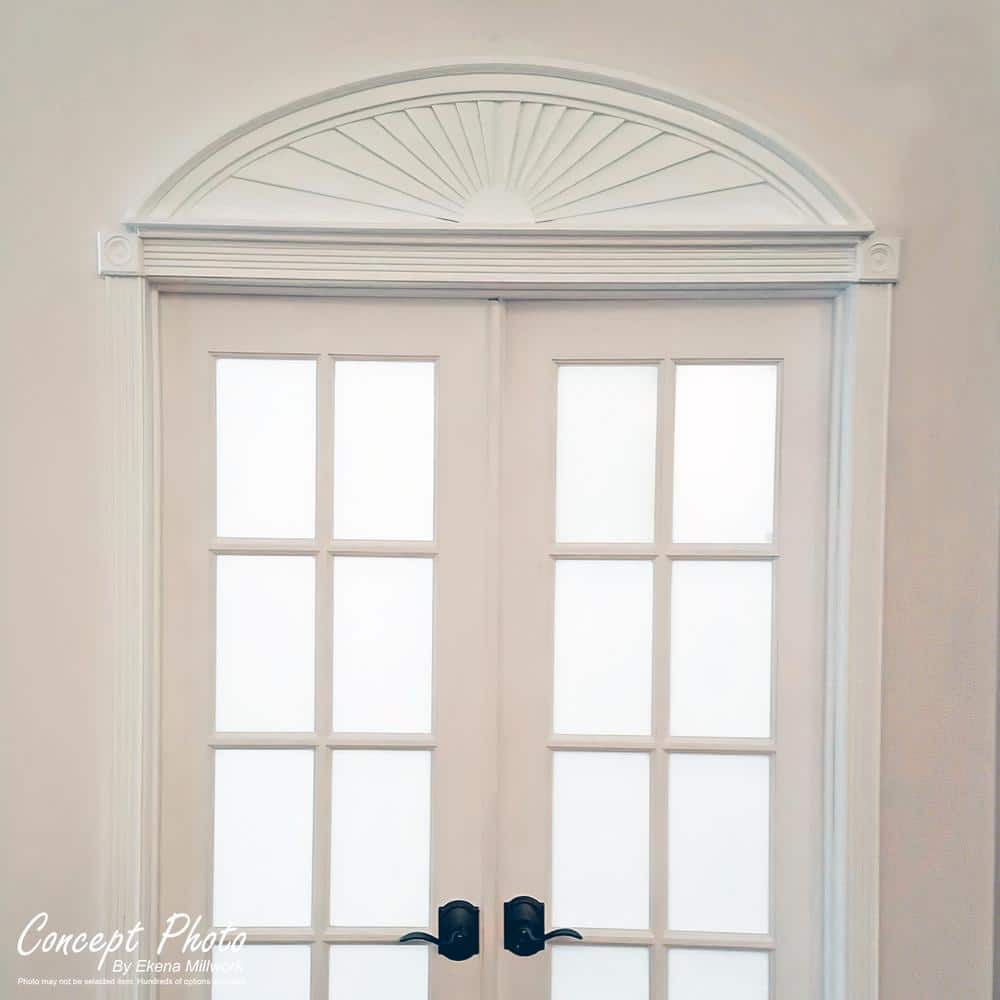 Ekena Millwork 40 in. x 1-3/4 in. x 9 in. Elliptical Sunburst Pediment