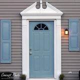 Ekena Millwork 68-1/8 in. x 6-1/8 in. x 17-3/8 in. Elliptical Sunburst with Trim Pediment