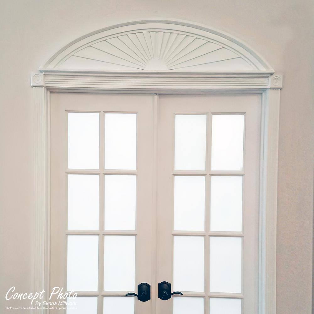 Ekena Millwork 72 in. x 2 in. x 14 in. Elliptical Sunburst Pediment