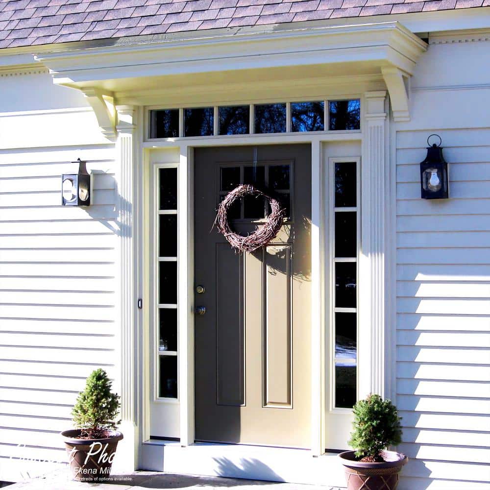 Ekena Millwork 7 in. x 2-1/4 in. x 90 in. Primed Polyurethane Fluted Pilaster Moulding